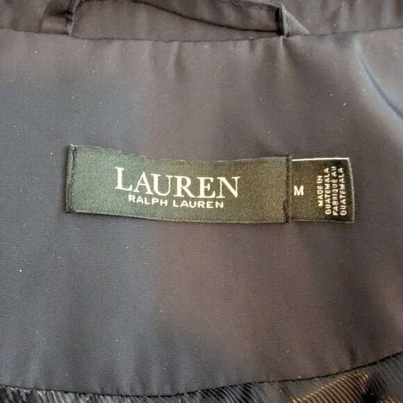 Lauren Ralph Lauren Navy Trench Coat - Picture 12 of 12